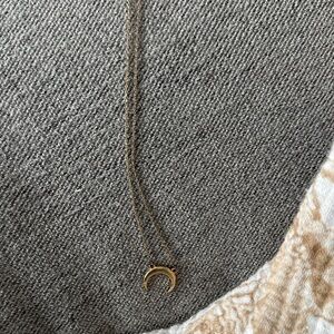 Gold Crescent Moon Necklace